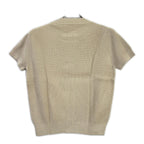 Hermes Chain Decoration Silk Blend Short Sleeve Rib Knit 40 Sweater — view 2