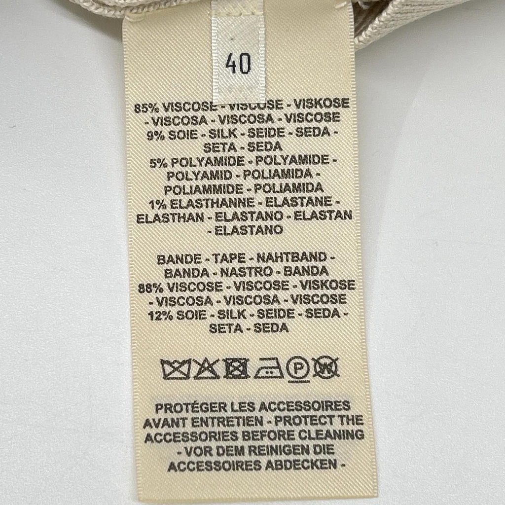Hermes Chain Decoration Silk Blend Short Sleeve Rib Knit 40 Sweater — view 4
