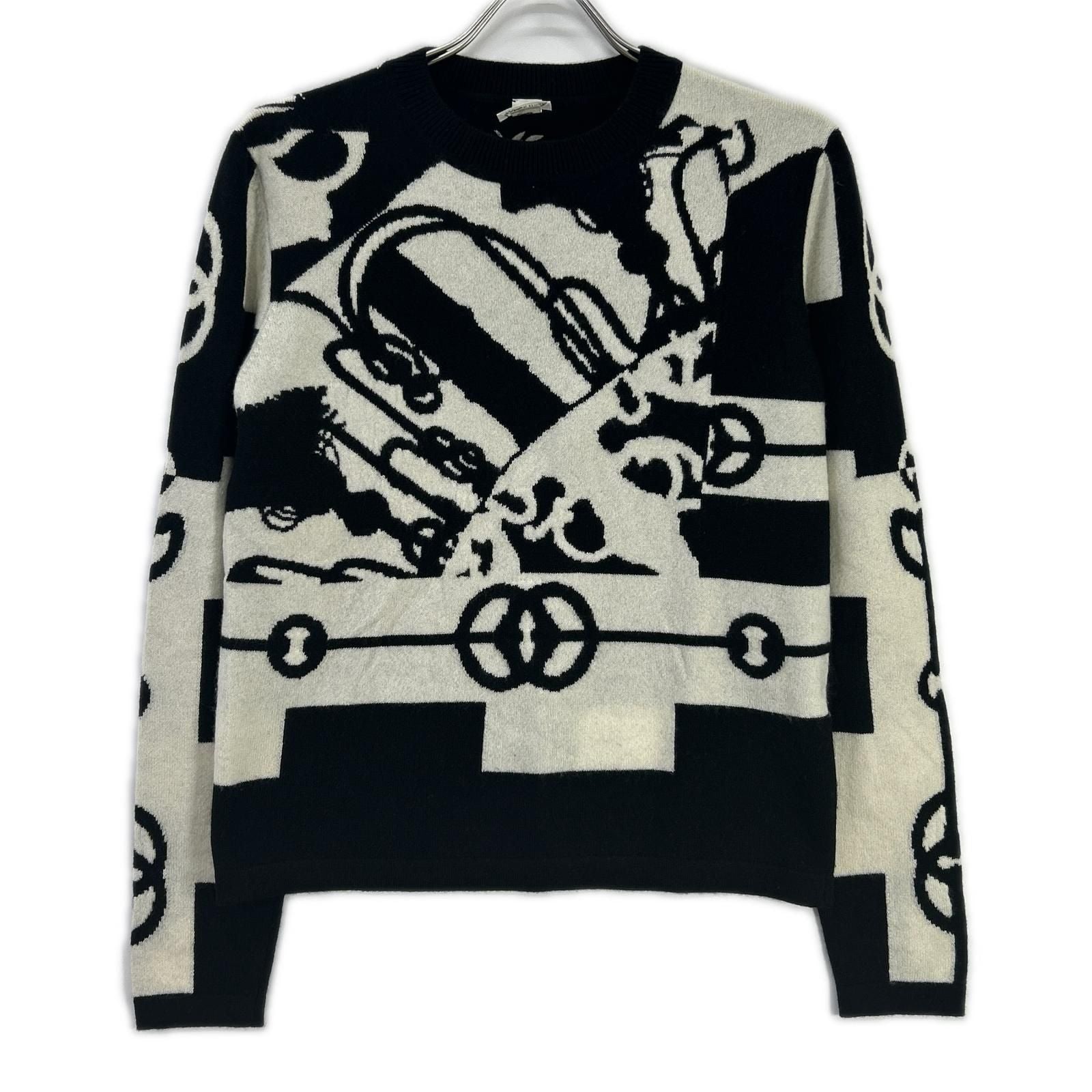 Hermes Cliquetis Cashmere Knit 40 Sweater