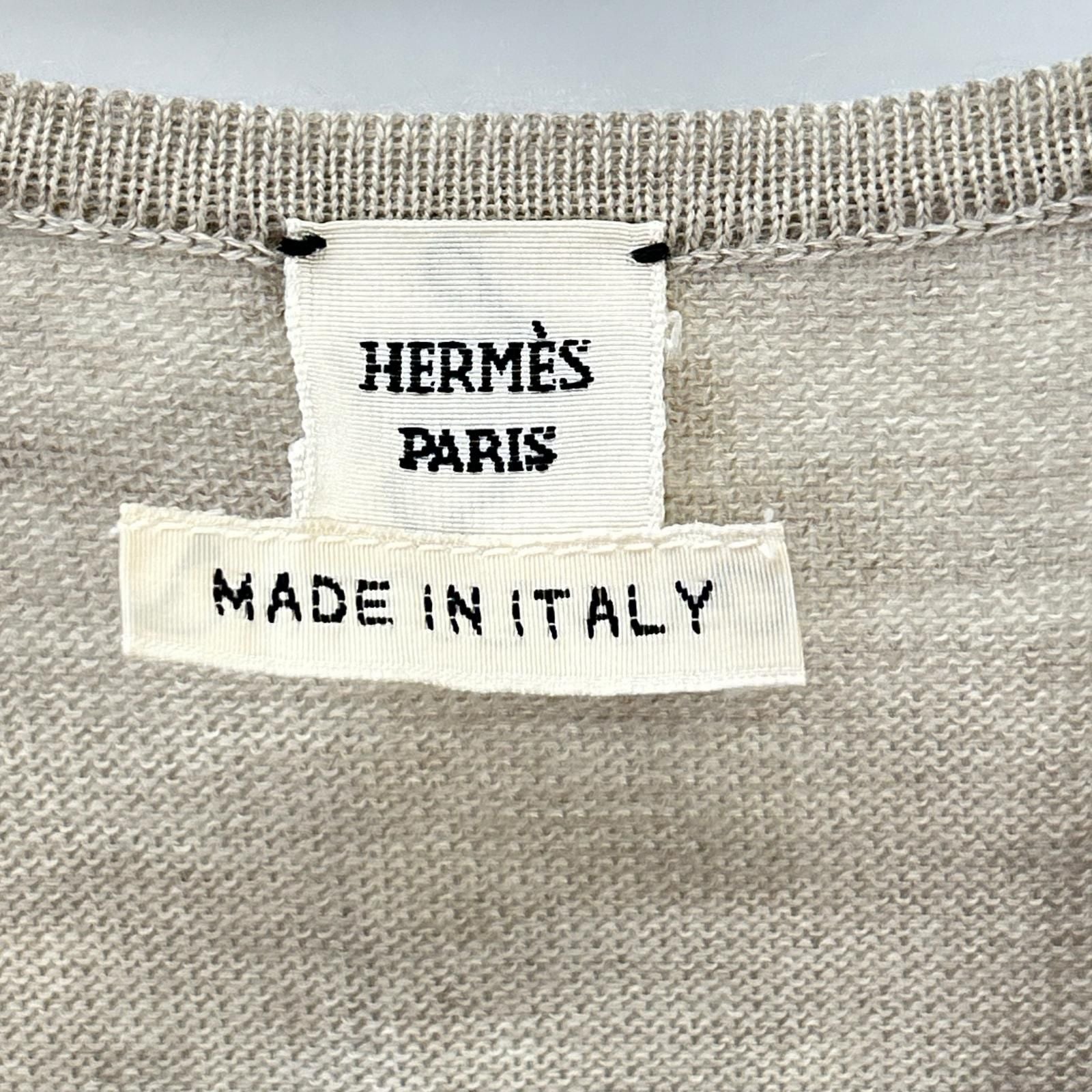 Hermes Era Logo Silk Knit Vest 38 — view 3