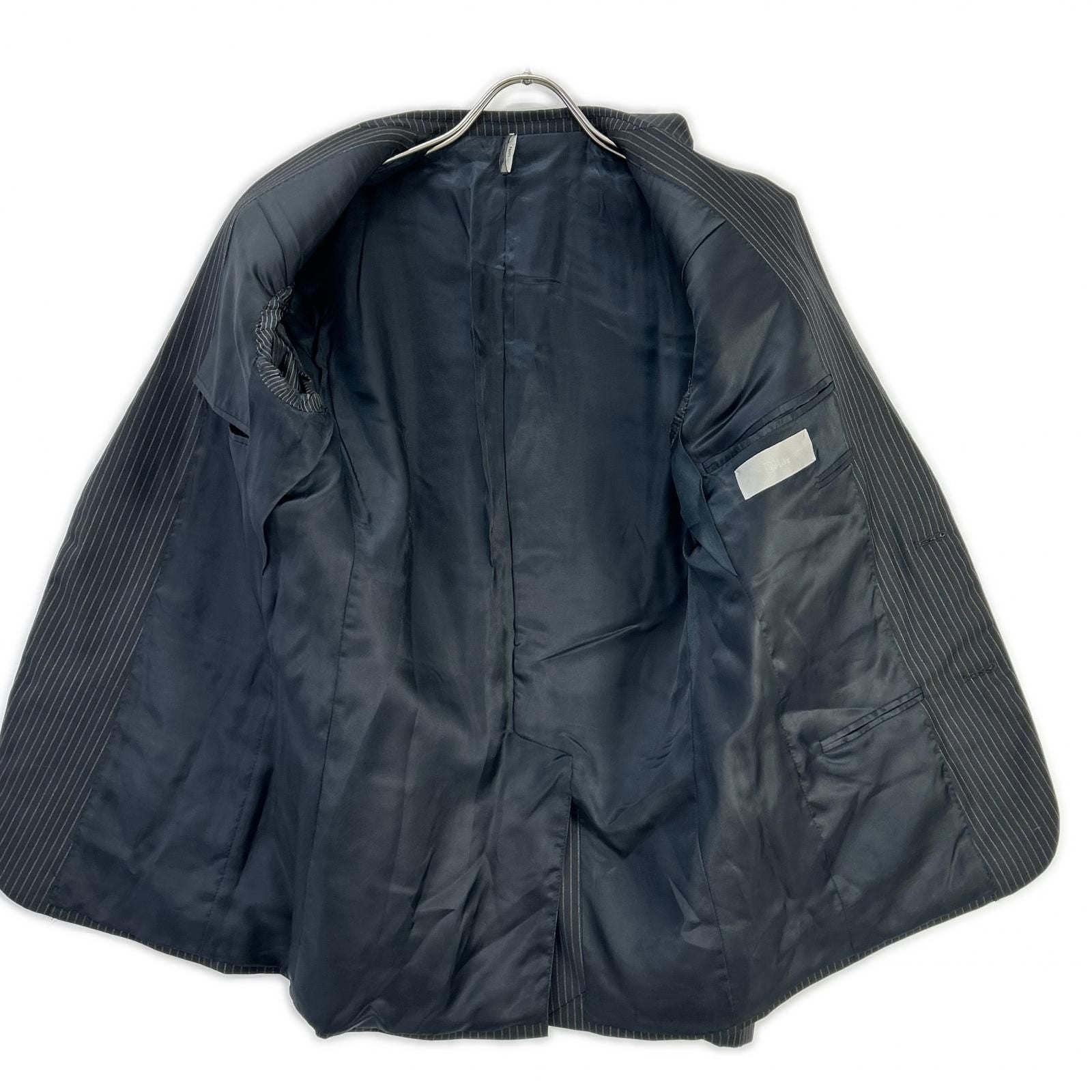 Dior Homme Black Wool Pinstripe Tailored Jacket 44 — view 3