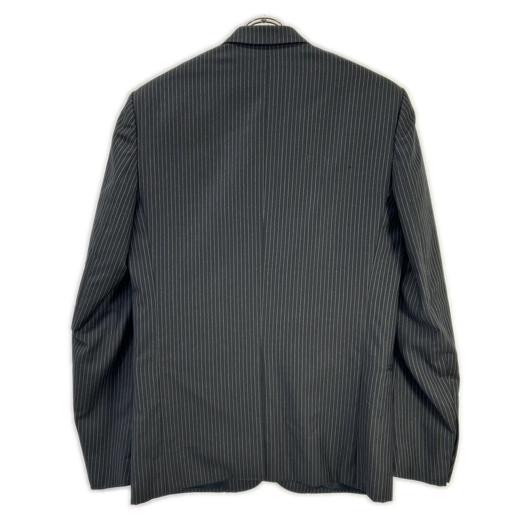 Dior Homme Black Wool Pinstripe Tailored Jacket 44 — view 2