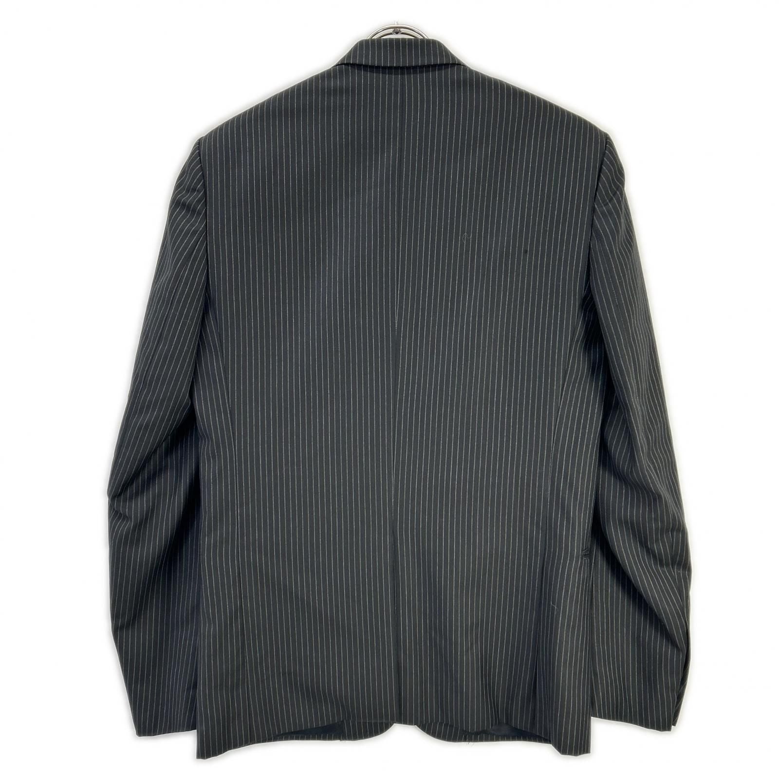 Dior Homme Black Wool Pinstripe Tailored Jacket 44 — view 2