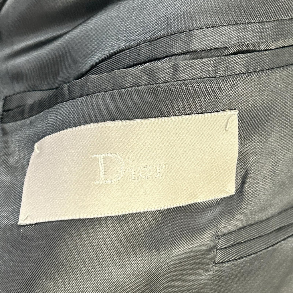 Dior Homme Black Wool Pinstripe Tailored Jacket 44 — view 4