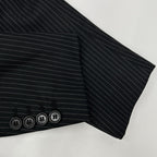 Dior Homme Black Wool Pinstripe Tailored Jacket 44 — view 8