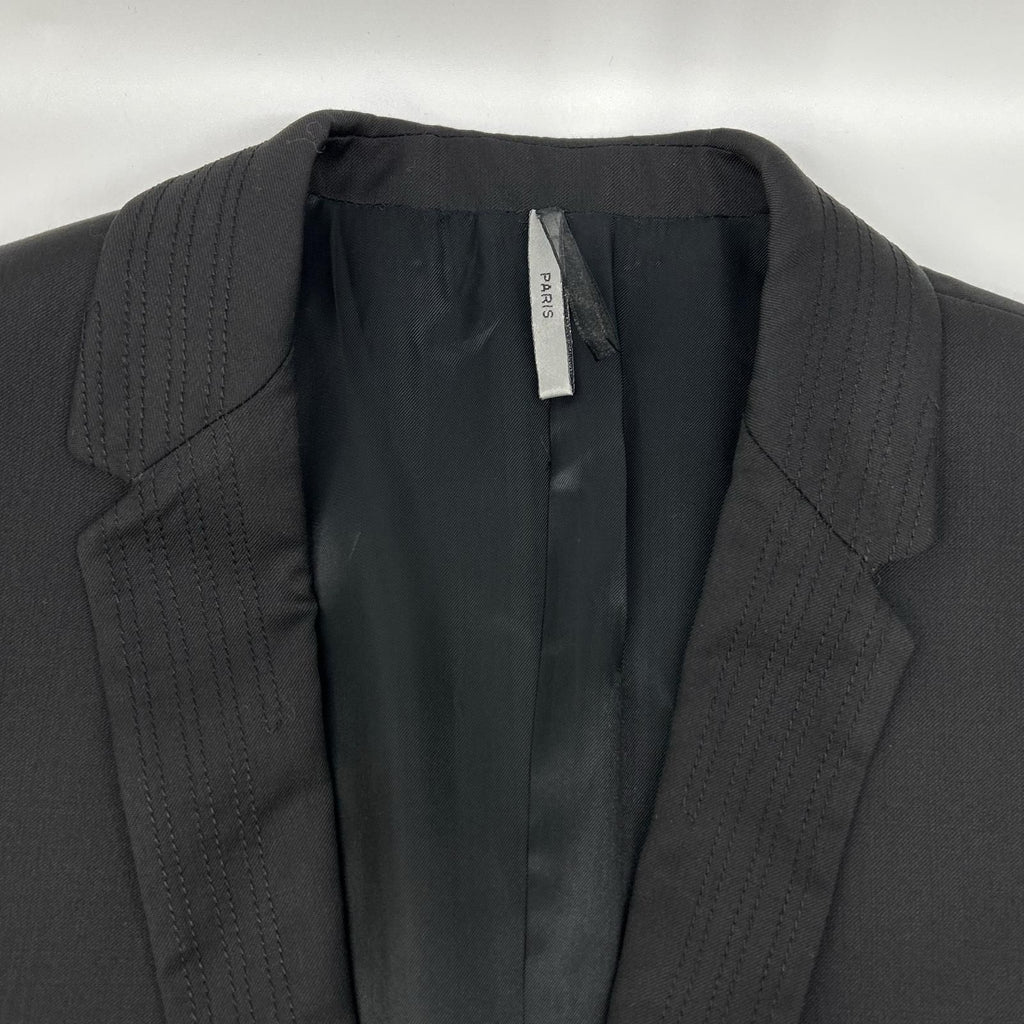 Dior Homme Black Color Stitch Tailored Jacket 44 — view 7