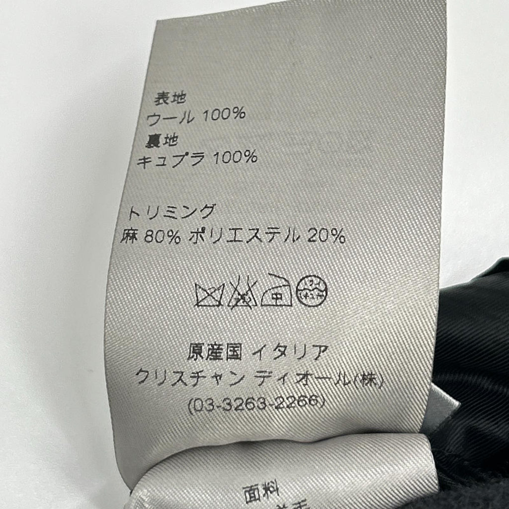 Dior Homme Black Color Stitch Tailored Jacket 44 — view 6