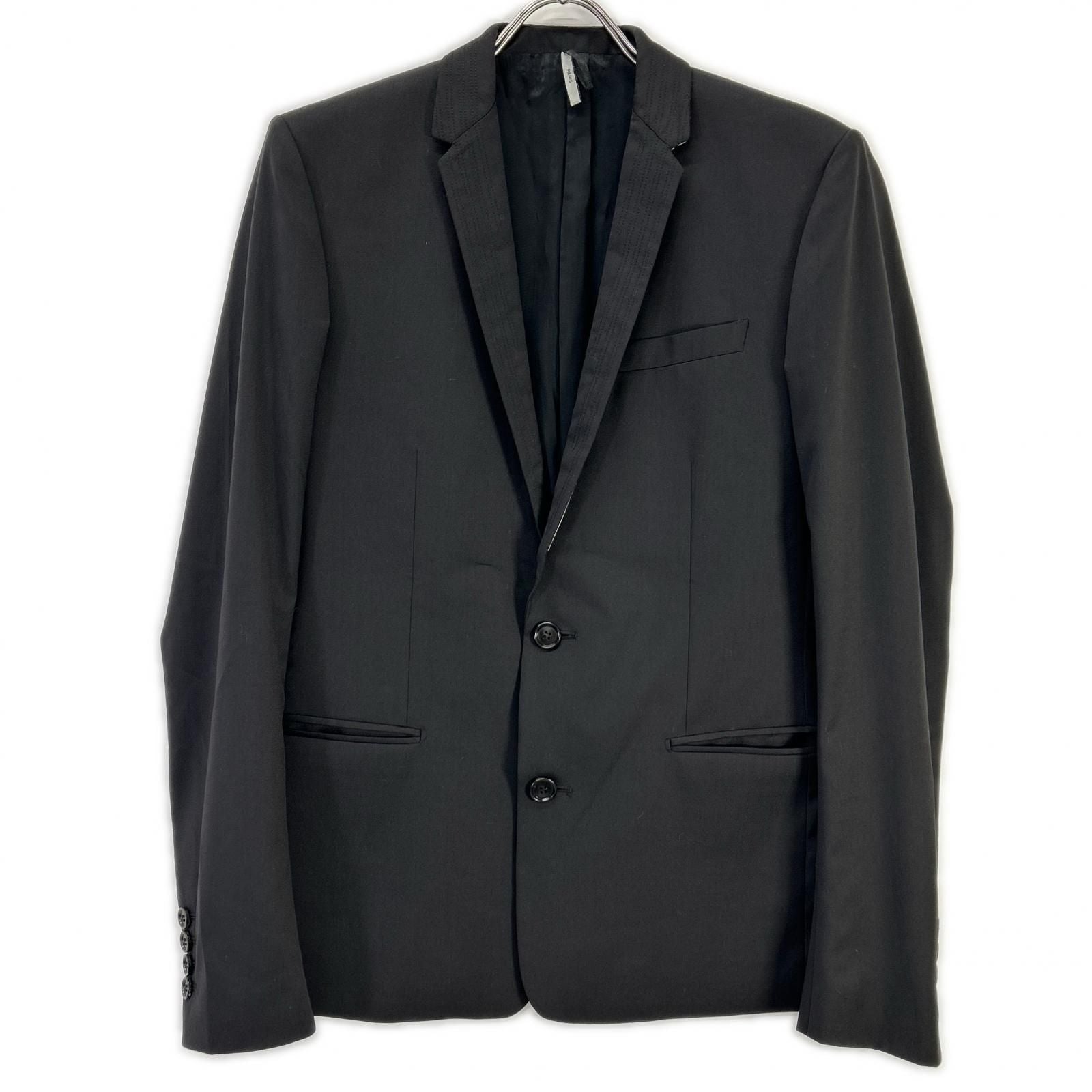 Dior Homme Black Color Stitch Tailored Jacket 44