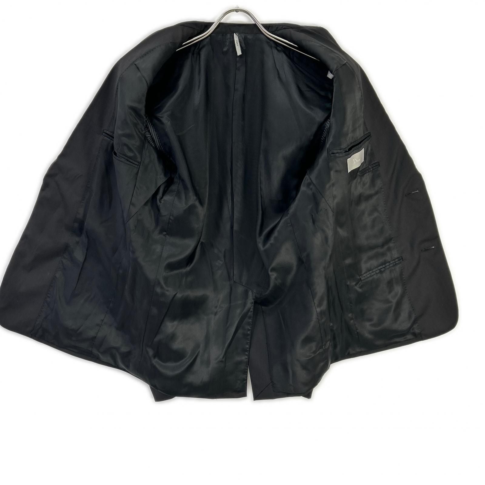 Dior Homme Black Color Stitch Tailored Jacket 44 — view 3