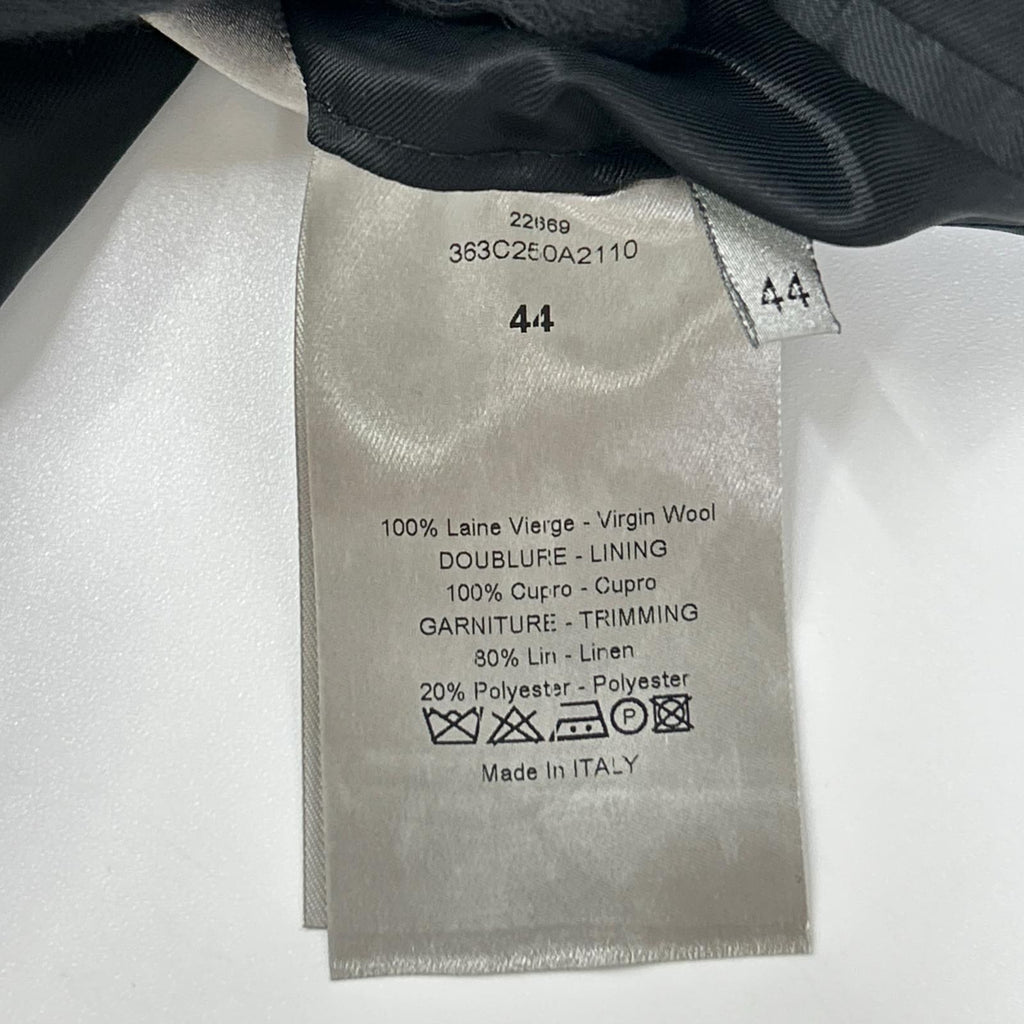 Dior Homme Black Color Stitch Tailored Jacket 44 — view 5
