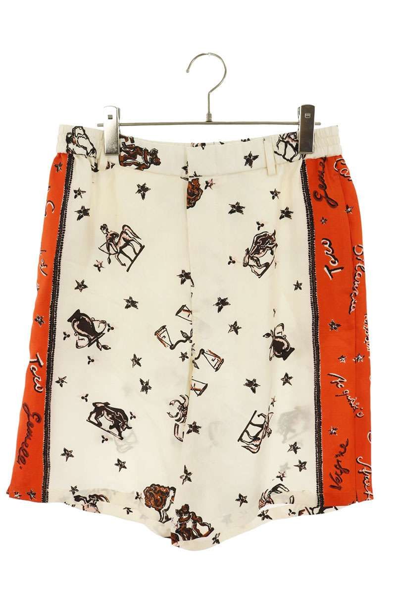 Fendi All Over Pattern Silk Shorts 48