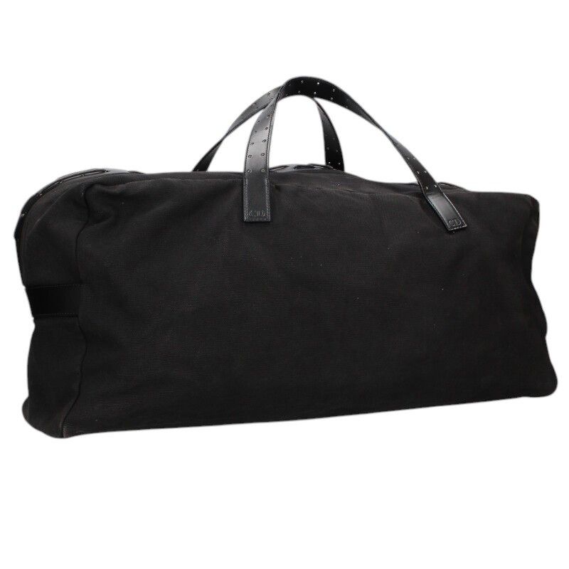 Dior Homme Luster Era Leather Trim Canvas Boston Bag — view 2