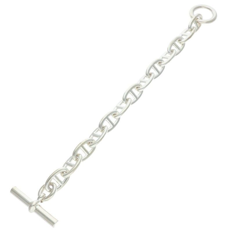 Hermes Chaine D'Ancre TGM Silver Bracelet — view 2