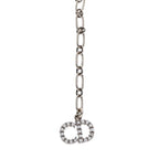 Dior Rhinestone Logo Velvet Choker Necklace — view 5