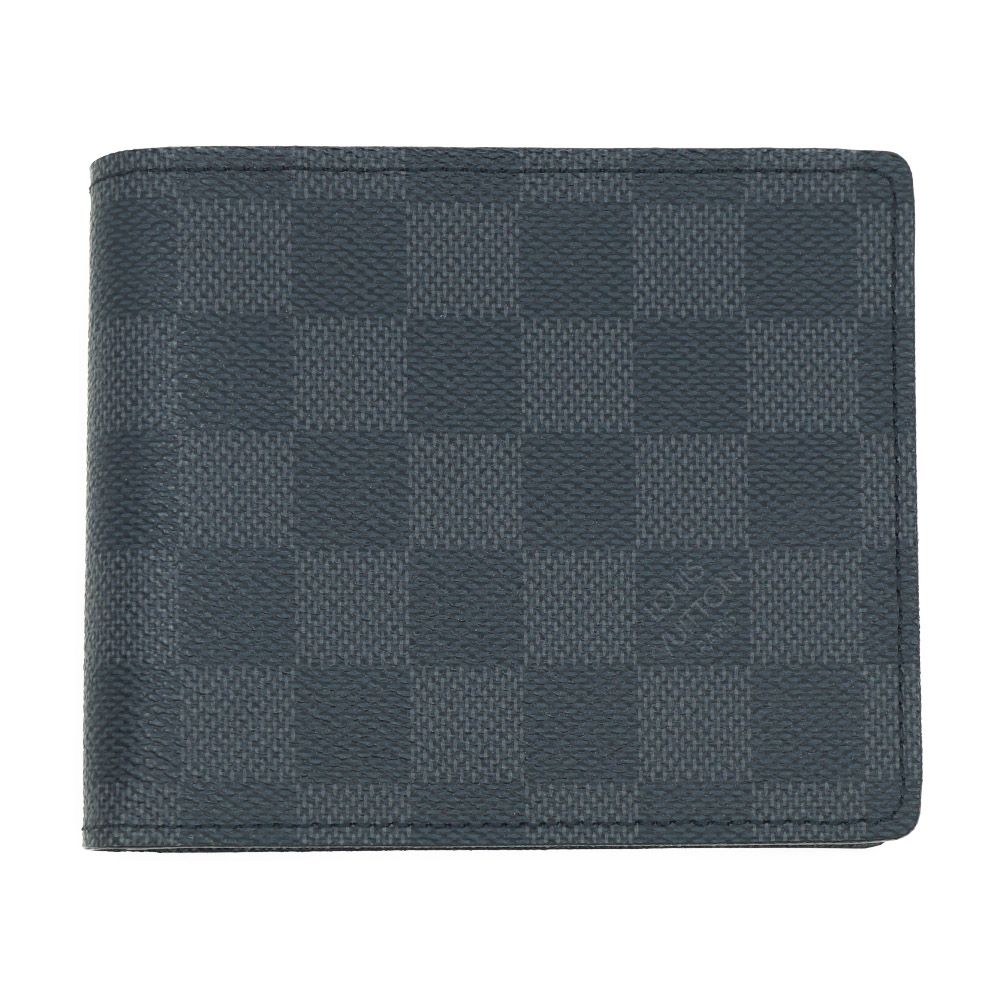 Louis Vuitton Portefeuille Florin Black Silver Wallet Card Case