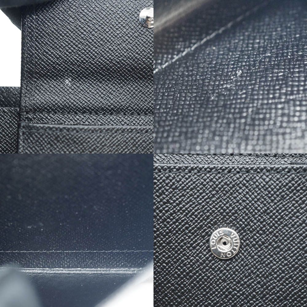 Louis Vuitton Portefeuille Florin Black Silver Wallet Card Case — view 9