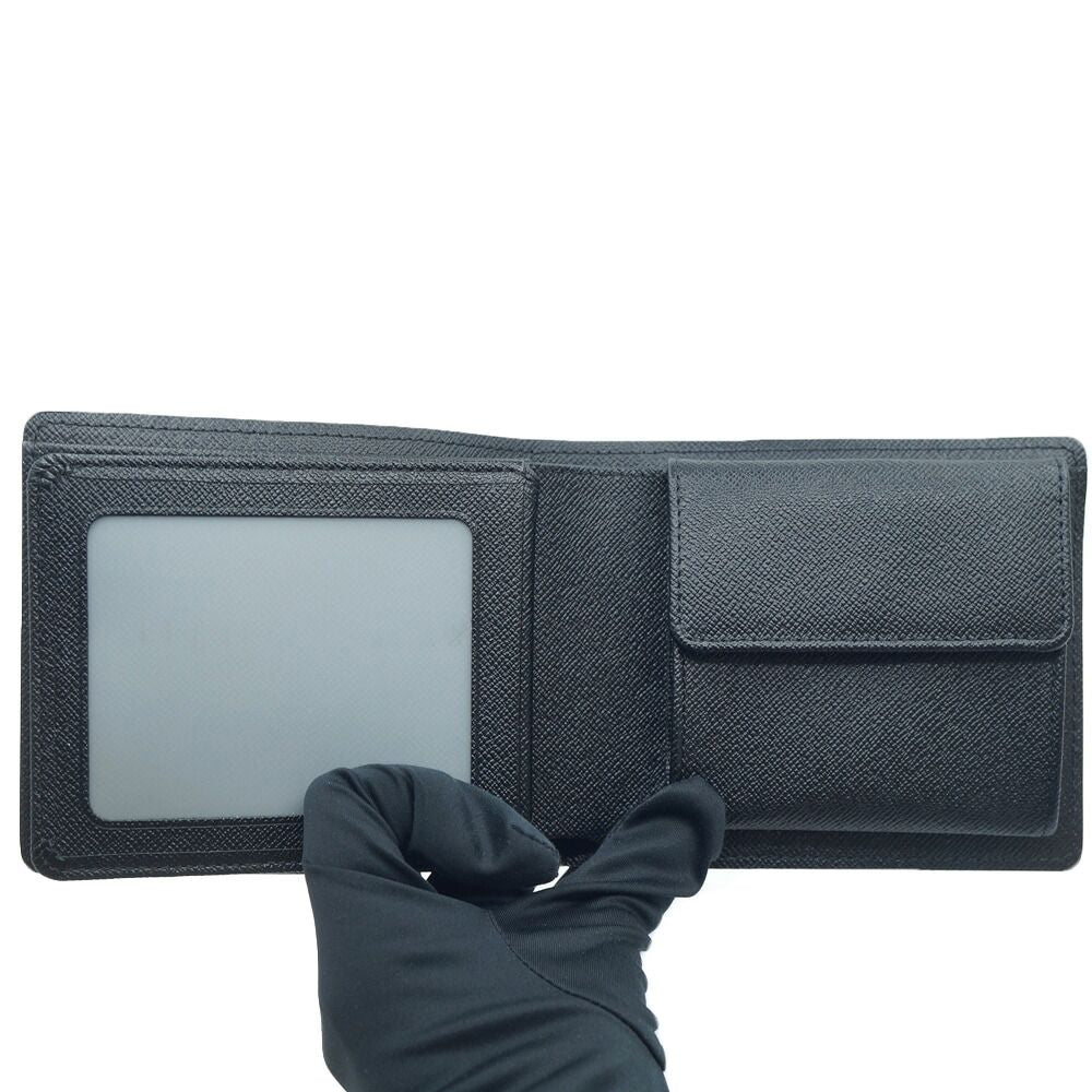 Louis Vuitton Portefeuille Florin Black Silver Wallet Card Case — view 6