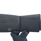 Louis Vuitton Portefeuille Florin Black Silver Wallet Card Case — view 7