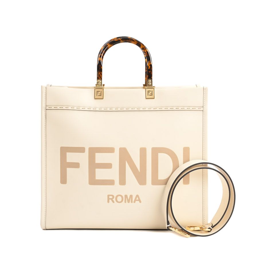 Fendi Tote Sunshine Ivory