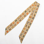 Hermes Scarf Twilly Scarves Brown — view 2