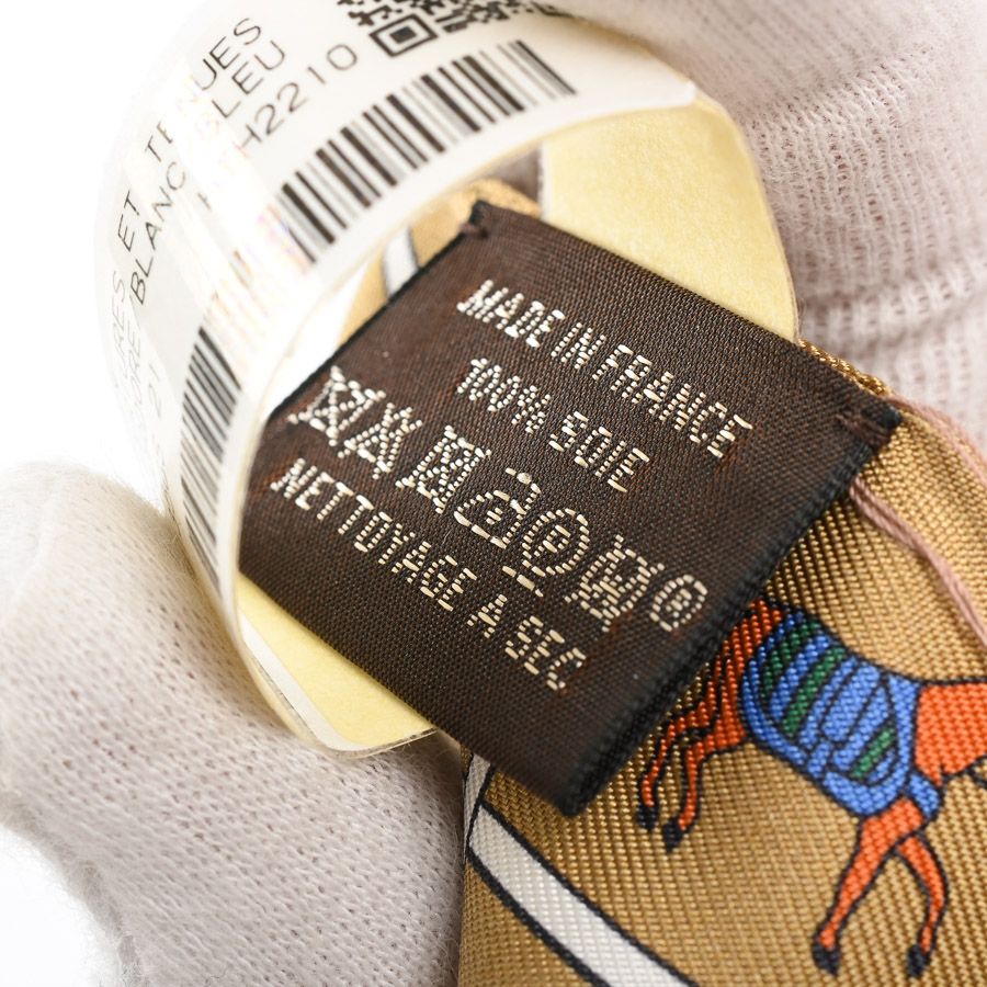 Hermes Scarf Twilly Scarves Brown — view 5