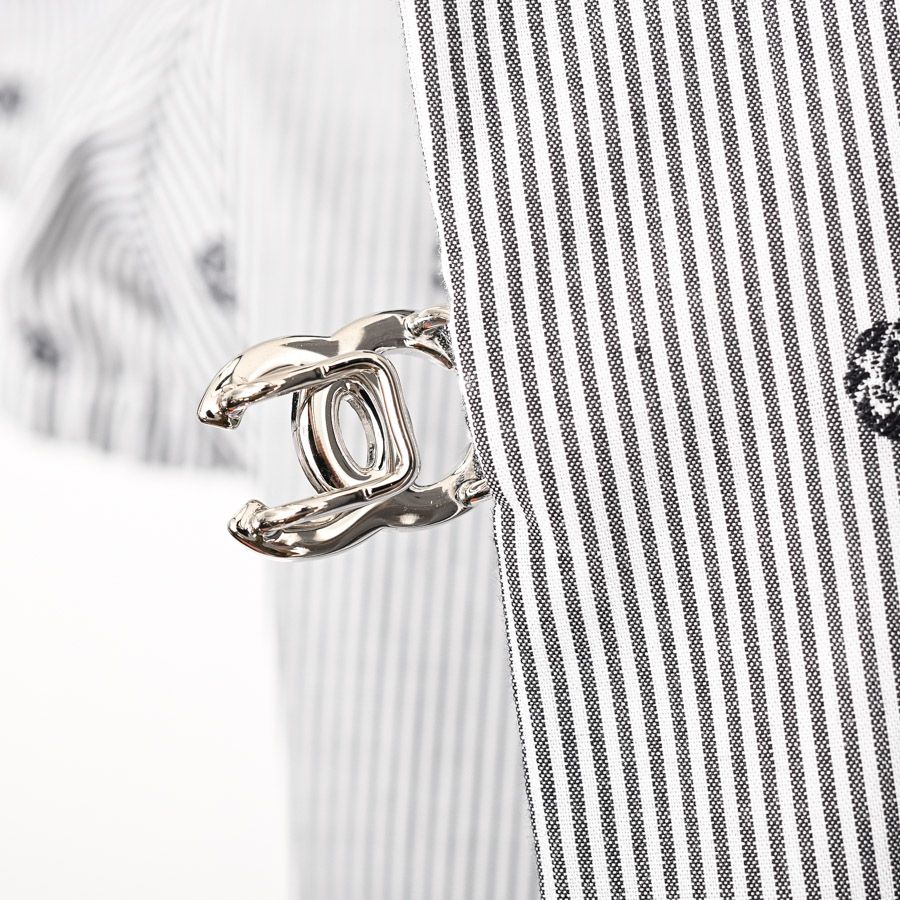 Chanel Top Blouse Gray — view 8
