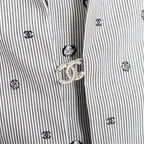Chanel Top Blouse Gray — view 4