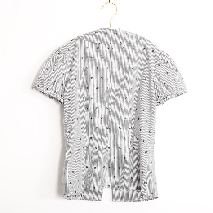 Chanel Top Blouse Gray — view 2