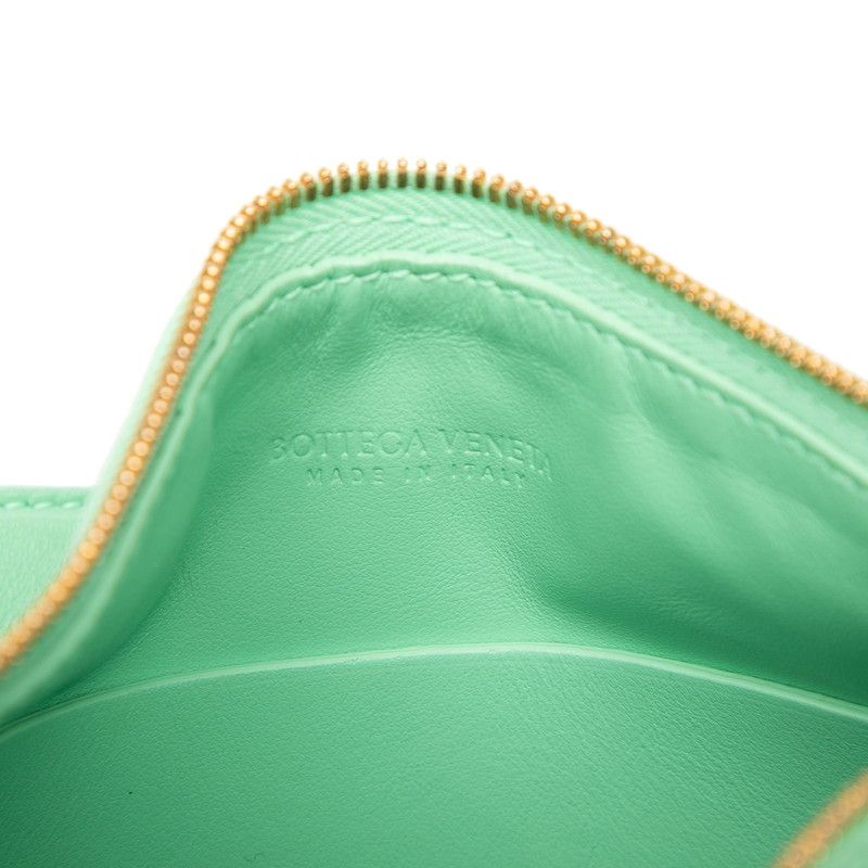 Bottega Veneta Intrecciato Mini Sunrise Shoulder Bag Green Leather