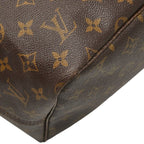 Louis Vuitton Monogram Neverfull GM Tote Shoulder Bag Brown Leather