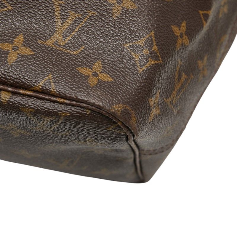 Louis Vuitton Monogram Neverfull GM Tote Shoulder Bag Brown Leather
