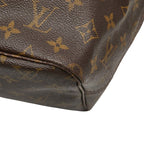 Louis Vuitton Monogram Neverfull GM Tote Shoulder Bag Brown Leather