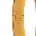 Hermes Clic PM Bracelet Gold White Plated Enamel