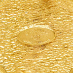 Chanel CC Logo Diamond Brooch Gold Plated