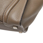 Celine Luggage Handbag Gray Leather