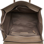 Celine Luggage Handbag Gray Leather