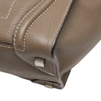 Celine Luggage Handbag Gray Leather