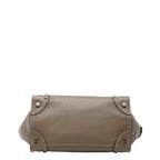 Celine Luggage Handbag Gray Leather