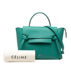 Celine Belt Bag 2-Way Green Leather