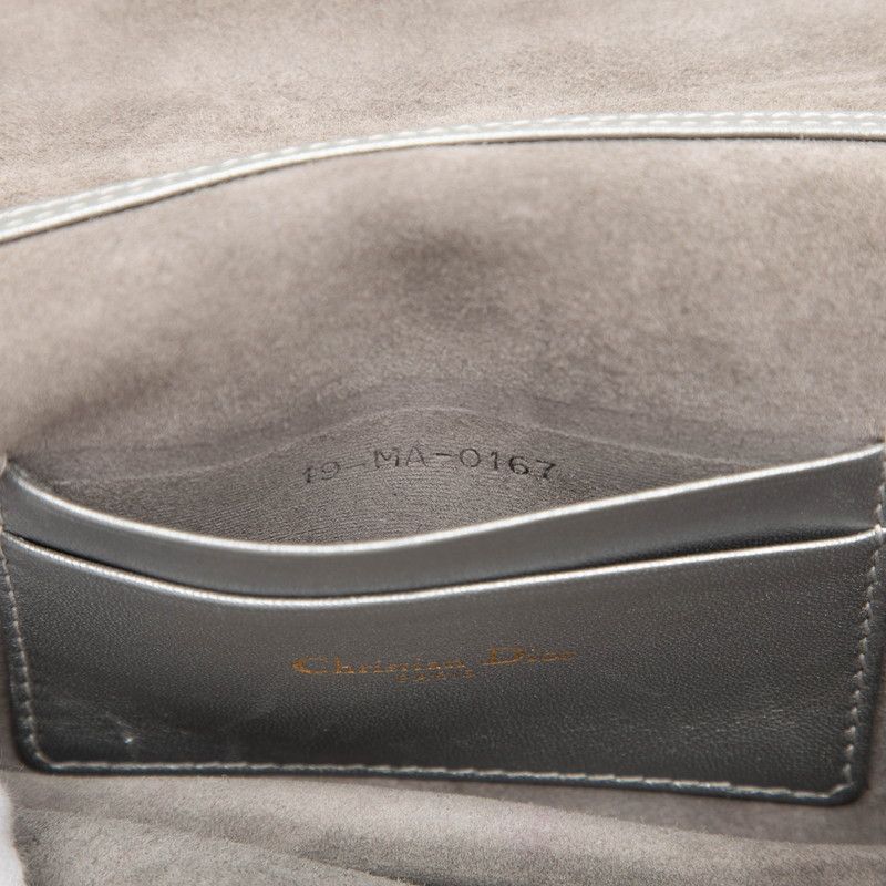 Dior J'adior Crossbody Chain Shoulder Bag Silver Gold Leather Plated