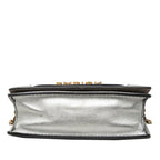 Dior J'adior Crossbody Chain Shoulder Bag Silver Gold Leather Plated