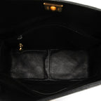 Chanel Quilted CC Logo Crossbody Shoulder Bag Black Caviar Leather