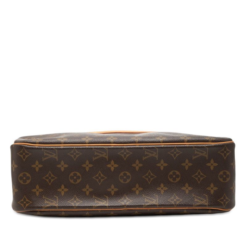 Louis Vuitton Monogram City GM Shoulder Bag Brown Leather