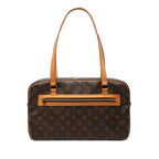 Louis Vuitton Monogram City GM Shoulder Bag Brown Leather