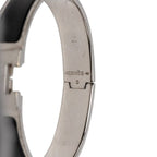 Hermes Clic PM Bracelet Bangle Silver Black Metal