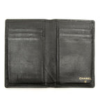 Chanel Bicolor Card Case Black Leather