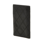 Chanel Bicolor Card Case Black Leather