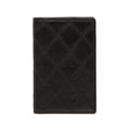 Chanel Bicolor Card Case Black Leather