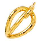 Hermes Jumbo Scarf Ring Gold Plated