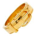 Hermes Ceinture Scarf Ring Gold Plated